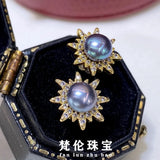 6-7mm Pearl Stud Earrings Unisex Jewelry