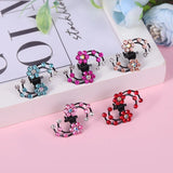 6Pcs Crystal Snowflake Hair Clips Girls Mini Hair Claw