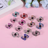 6Pcs Crystal Snowflake Hair Clips Girls Mini Hair Claw