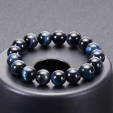 Royal Tiger eyes Beads Bracelet Men Charm Natural Stone Braslet