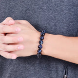 Royal Tiger eyes Beads Bracelet Men Charm Natural Stone Braslet