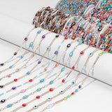 6mm Stainless Steel Chain Evil Eye Beads Charm Chain