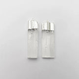6pcs Natural Gypsum Plating Stone Pendant Necklaces Selenite Crystal
