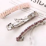 7 Colors Crystal Hair Clips Geometric Barrettes Hairpins Hairgrips