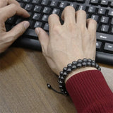 8MM Hematite Bracelet for Women Men Natural Stone Beads Bracelet