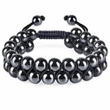 8MM Hematite Bracelet for Women Men Natural Stone Beads Bracelet