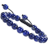 8mm Agate Crystal Turquoise Stone Bead Bracelet