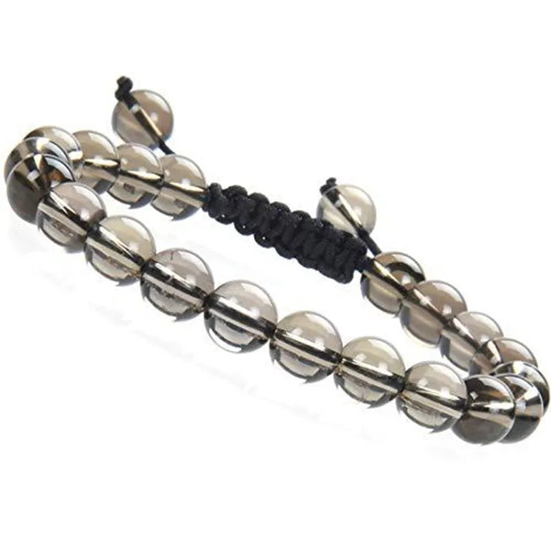 8mm Agate Crystal Turquoise Stone Bead Bracelet