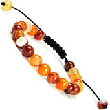 8mm Agate Crystal Turquoise Stone Bead Bracelet
