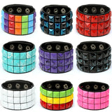 Double Belt Leather Wrist Friendship Bracelet Vintage Punk Jewel