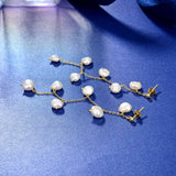 Freshwater Pearl Drop Earrings 925 Sterling Silver Jewelry