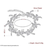 925 Silver Dragonfly Bracelet Chain Women Charm Bracelet Silver Jewelry