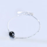 925 Silver Bracelet with Created Crystal Gemstone for Party