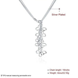 925 Silver Butterfly Pendant Necklace Glamour Jewelry