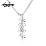 925 Silver Butterfly Pendant Necklace Glamour Jewelry