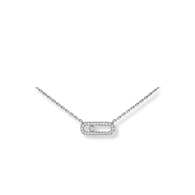 925 Silver Needle Earrings Ring Bracelet Necklace Set for Women