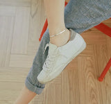 925 Silver Wide Chain Anklets for Women Hot Sterling Silver Jewelry
