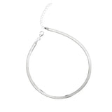 925 Silver Wide Chain Anklets for Women Hot Sterling Silver Jewelry