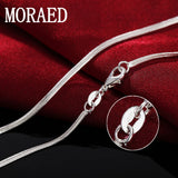 925 Silver 2MM Snake Chain Necklace for Men Women