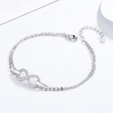925 Silver Infinite Women's Bracelet Anniversary Gift