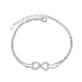 925 Silver Infinite Women's Bracelet Anniversary Gift