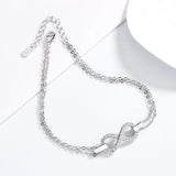 925 Silver Infinite Women's Bracelet Anniversary Gift