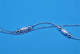 925 Silver Anklet Charm Ball Layer Bracelet Female Jewelry Accessory