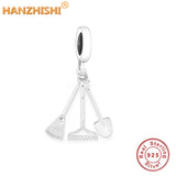925 Silver Volleyball Player Charm Bead for Bracelet Necklace