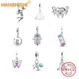 925 Silver Volleyball Player Charm Bead for Bracelet Necklace