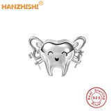 925 Silver Volleyball Player Charm Bead for Bracelet Necklace