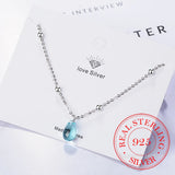 925 Silver Crystal Charm Bracelet For Women, Prevent Allergy