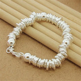925 Silver Bell Bracelet for Women Party Jewelry Gift