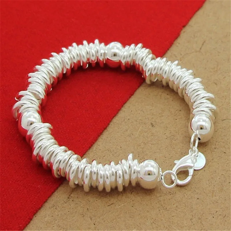 925 Silver Bell Bracelet for Women Party Jewelry Gift