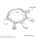 925 Silver Lock Bracelet for Women