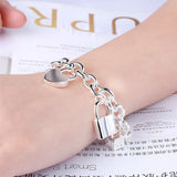 925 Silver Lock Bracelet for Women