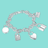 925 Silver Lock Bracelet for Women