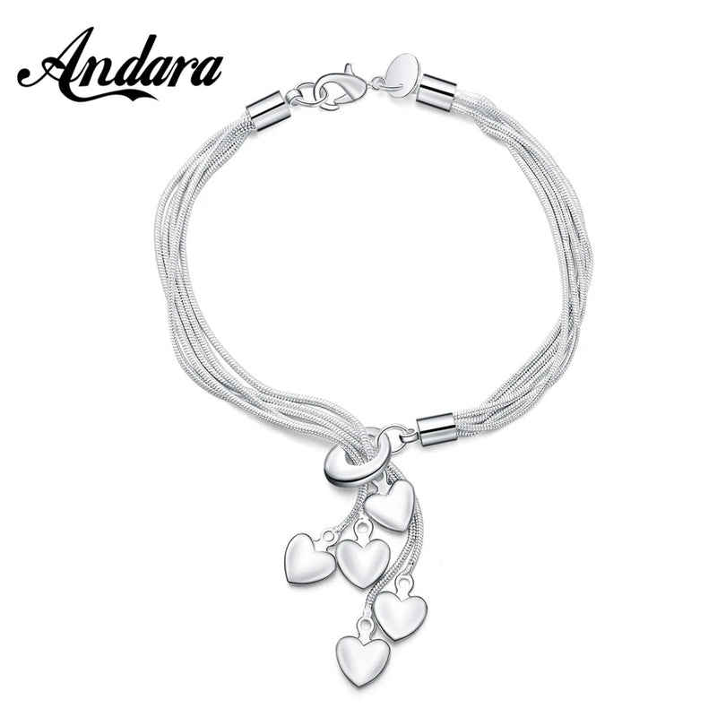 925 Sterling Silver Snake Bone Bracelet For Men & Women