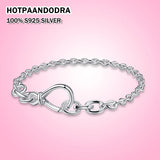 925 Silver Charm Bracelet Rose Gold Star Clasp Snake Chain Women Jewelry