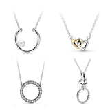 925 Silver Charm Necklace Retro Personal