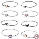 925 Silver Snake Bone Bracelet for Charm Beads DIY