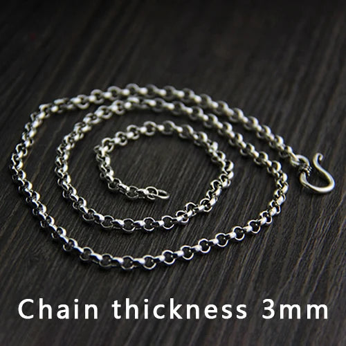 925 Sterling Silver O Shape chain 45-80cm Clavicle Chain DIY Jewelry Necklace