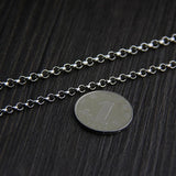 925 Sterling Silver O Shape chain 45-80cm Clavicle Chain DIY Jewelry Necklace
