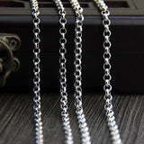 925 Sterling Silver O Shape chain 45-80cm Clavicle Chain DIY Jewelry Necklace