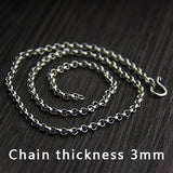925 Sterling Silver O Shape chain 45-80cm Clavicle Chain DIY Jewelry Necklace