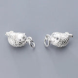 925 Sterling Silver Fish Charms Pendants for Bracelets DIY Jewelry Making