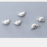 925 Sterling Silver Fish Charms Pendants for Bracelets DIY Jewelry Making