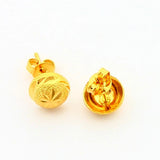 925 Silver Earrings Yellow Golden Studs Wedding Party Mum Gift