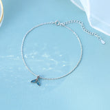 925 Silver Fish Tail Anklet Bracelet Mermaid Ankle Chain
