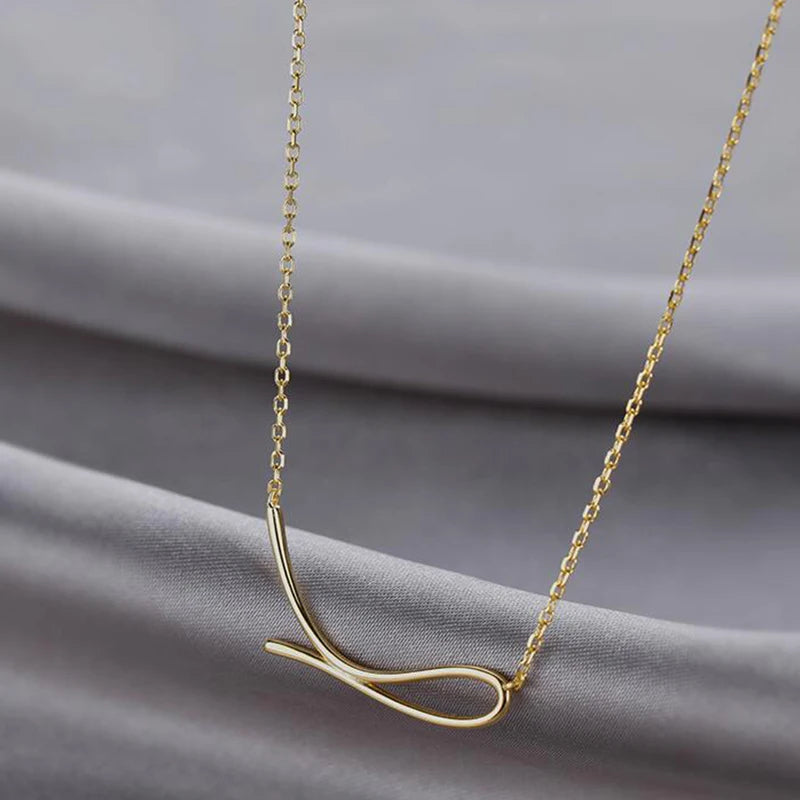925 Silver Geometric Necklace Women's Clavicle Chain Wedding Jewelry
