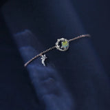 925 Silver Opal Planet Star Bracelet - Bangle